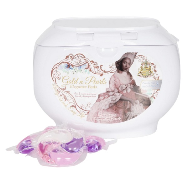 Gold n Pearls 4-in-1 Laundry Detergent Pods – Cherry Velvet (36 Pods)