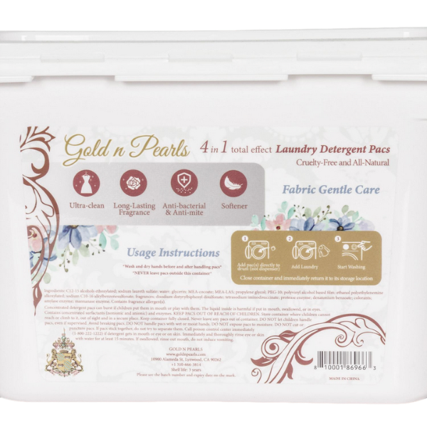 Gold n Pearls 4-in-1 Laundry Detergent Pods – Cherry Velvet (52 Pods)