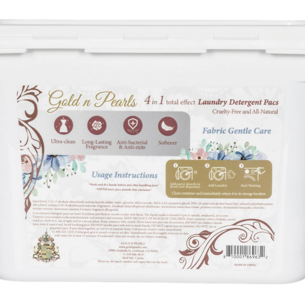 Gold n Pearls 4-in-1 Laundry Detergent Pods – Lavender Silk (52 Pods)