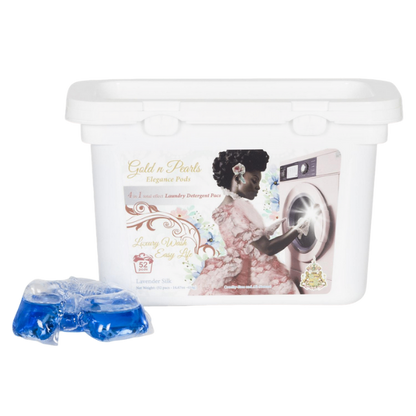 Gold n Pearls 4-in-1 Laundry Detergent Pods – Lavender Silk (52 Pods)