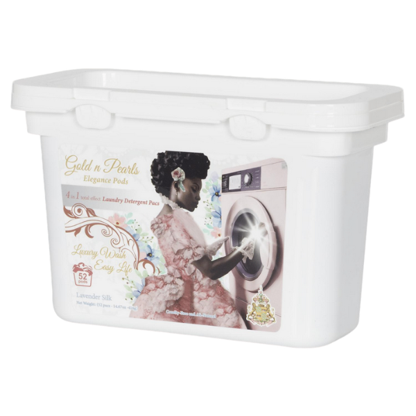 Gold n Pearls 4-in-1 Laundry Detergent Pods – Lavender Silk (52 Pods)