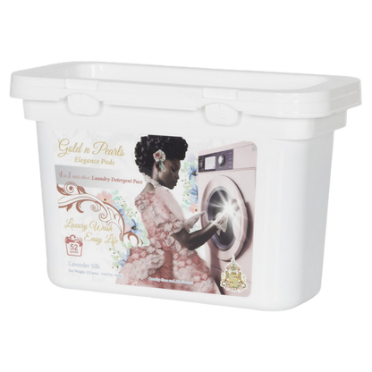 Gold n Pearls 4-in-1 Laundry Detergent Pods – Lavender Silk (52 Pods)